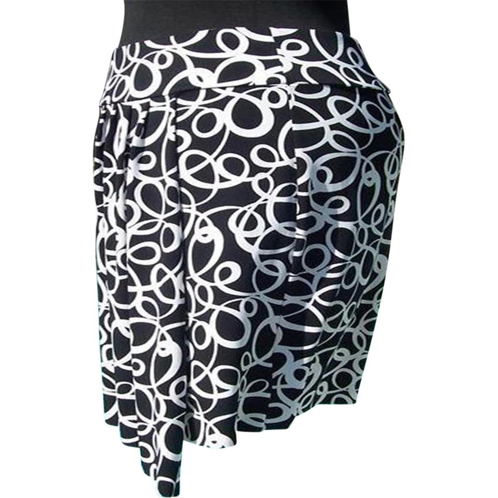 Cache Stretch Faux Wrap Hanky Hem Skirt Asymmetrical Hankey Hem New $128 Nwt
